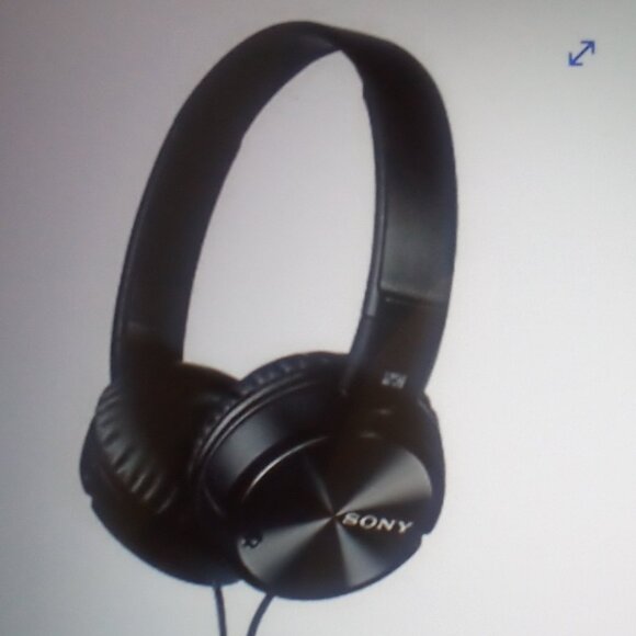 SONY HEADPHONES BLACK NOISE CANCELING OVER THE EAR Model # MDR-ZX110NC Folding - Picture 5 of 11